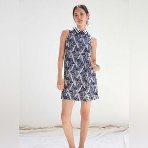Anthropologie Maeve Lattice Floral Shift Dress, size S